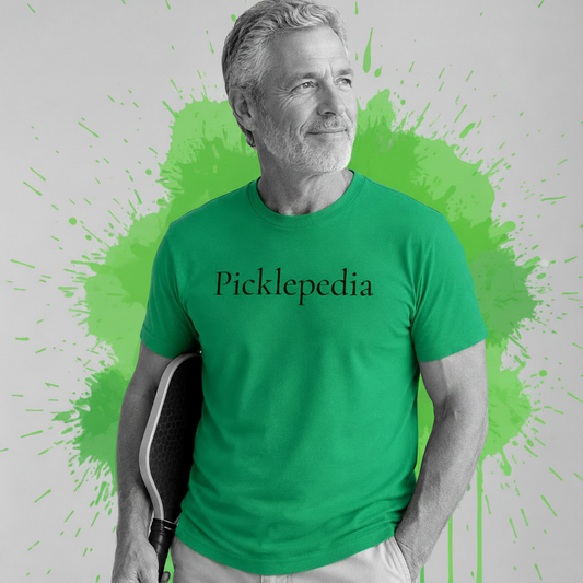 Signature Green Picklepedia Unisex T-Shirt (Black Logo)