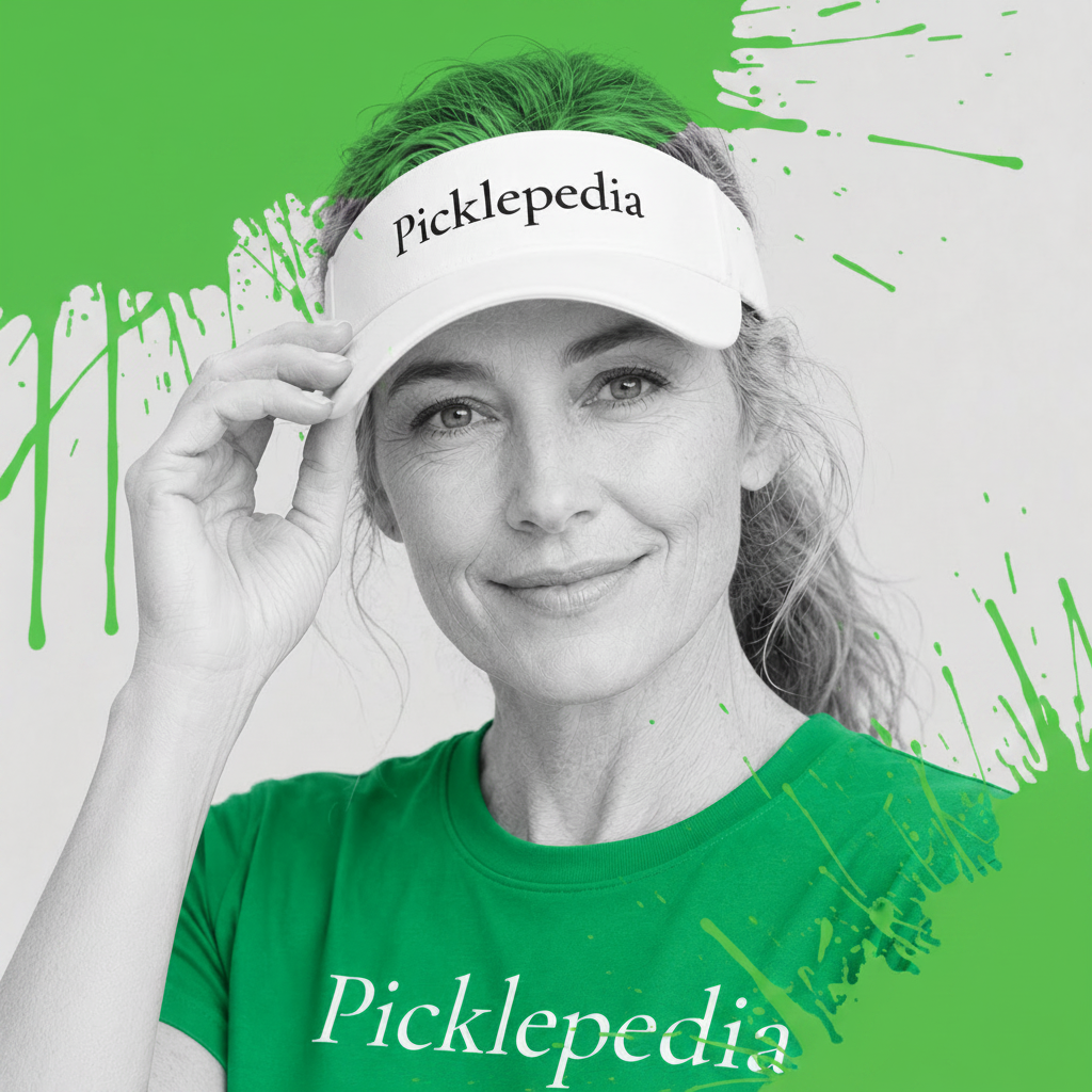 Classic White Picklepedia Visor